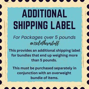ADDITIONAL SHIPPING LABEL